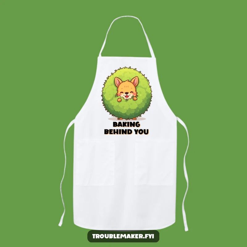 Funny Bush Hider Apron: Hide Your Messes with This Playful Animal Chef