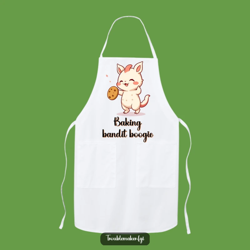 Funny Creature Cookie Dancer Apron - Hilarious Kitchen Gear for Festive Cooks