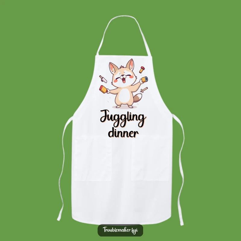 Funny Juggling Animal Apron - Chef's Hilarious Troublemaker Kitchen Wear, Funny Gift