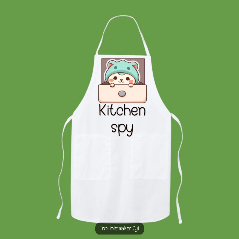 Funny Peeking Animal Apron - Kitchen Intrigue, Hilarious Troublemaker Wear, Funny Gift
