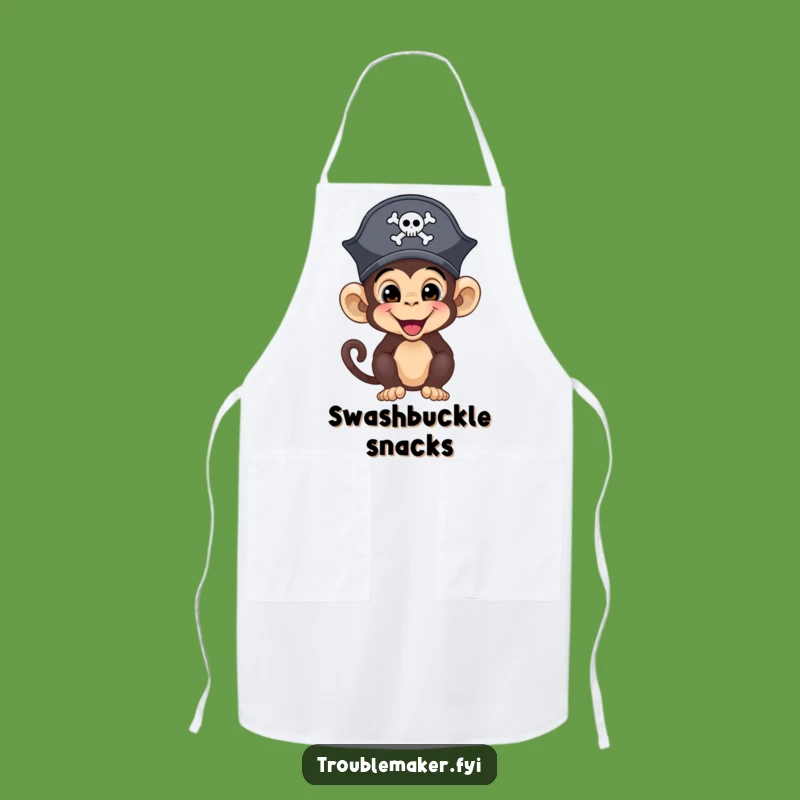 Funny Pirate Monkey Apron: Cook Up Laughs in the Kitchen with This Character Gear