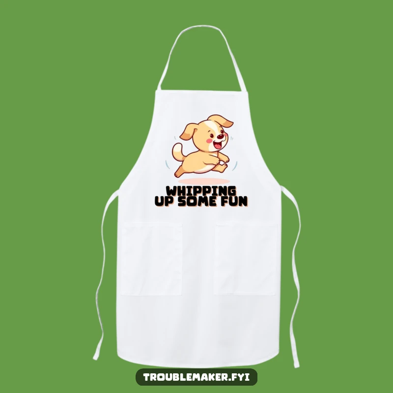 Funny Dog Apron - Playful Pup Chef's Wear, Hilarious Kitchen Gift for Dog Lovers
