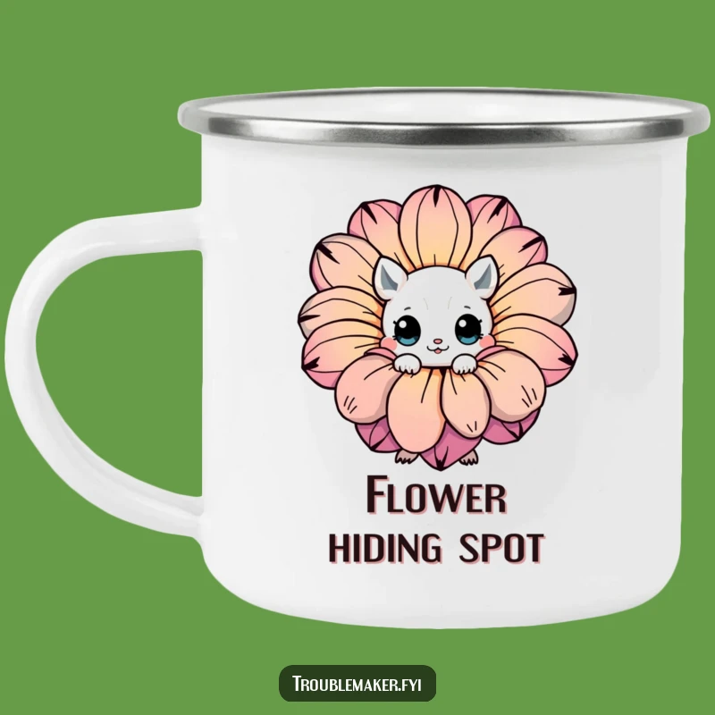 Funny Hidden Creature Flower Camping Mug: Your Charming Companion for Adventures