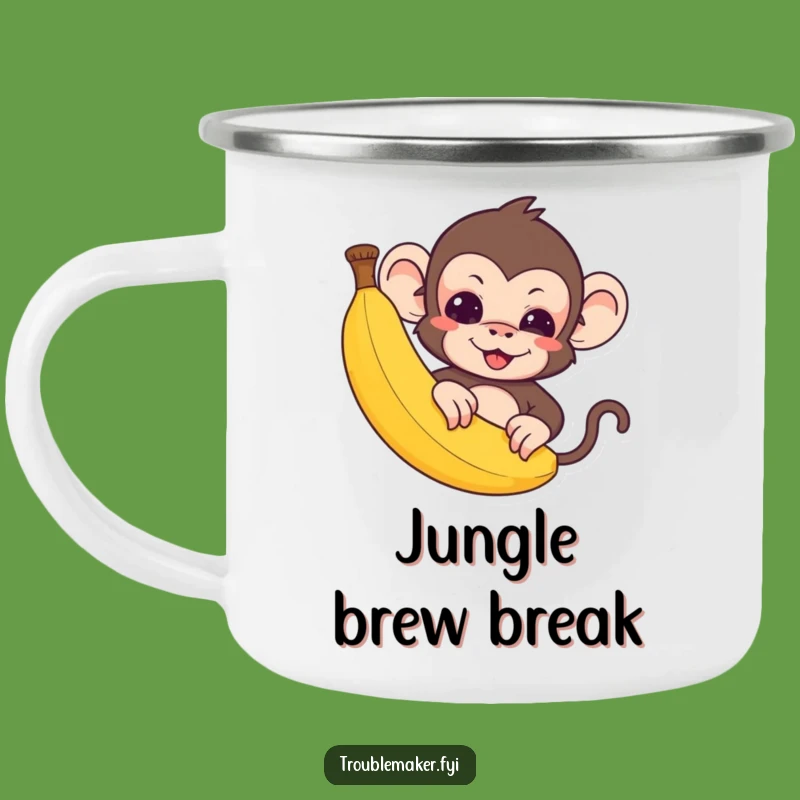 Funny Camp Mug: Monkey's Banana - Outdoor Funny Gift!