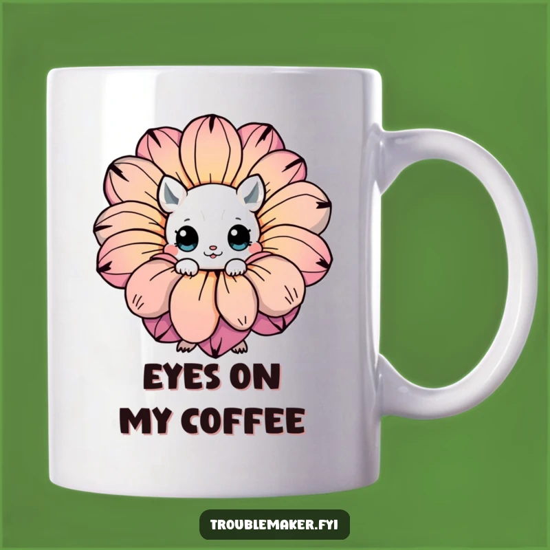 Funny Hidden Creature Flower Mug: A Charming Gift for Shy Souls