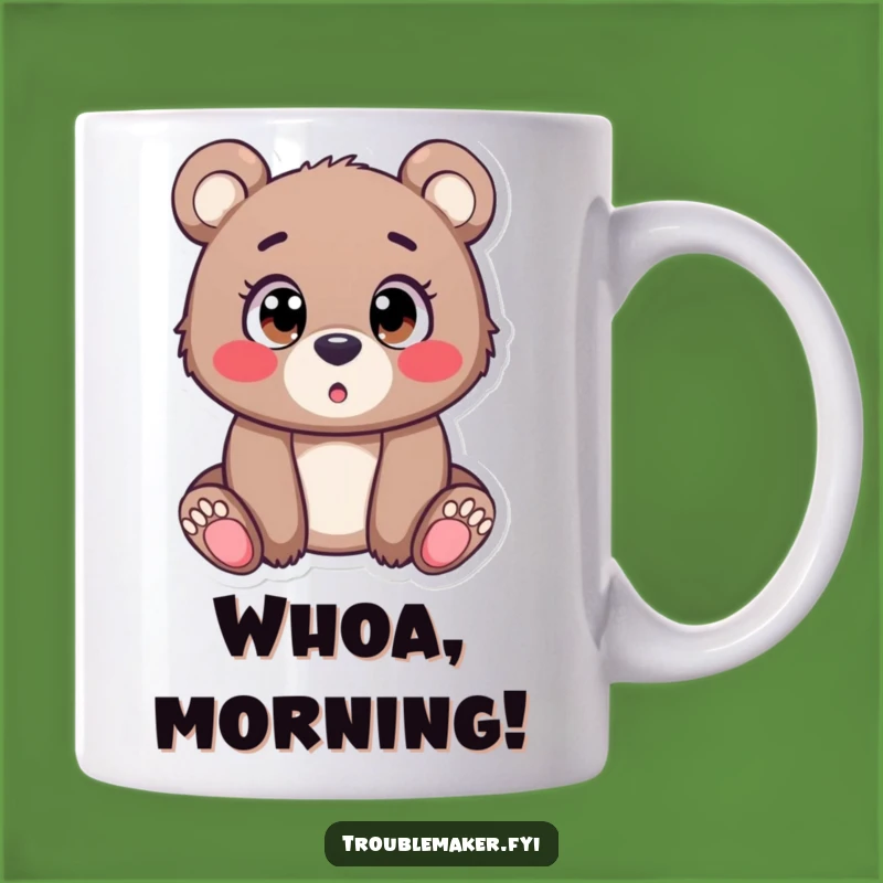 Funny Bear Cub Surprise Mug: A Hilarious Reaction Gift for Anyone