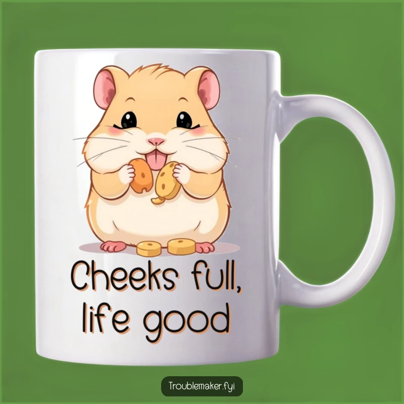 Funny Hamster Cheeky Stuffer Mug: A Hilarious Treat Lover's Gift