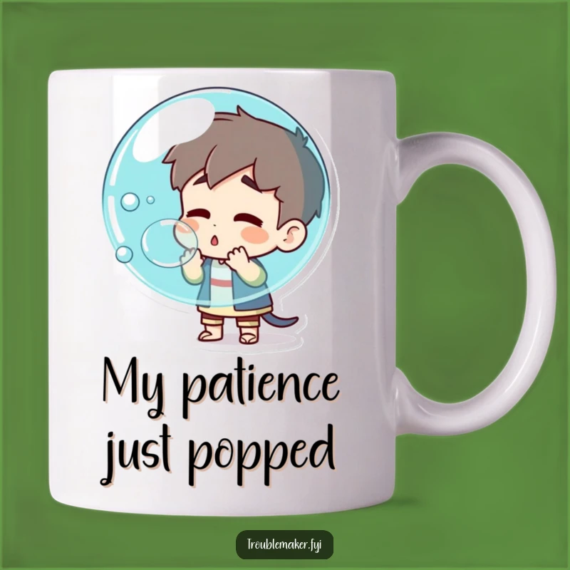 Funny Troublemaker Bubble Pop Mug: Explosive Fun, Perfect Chaotic Funny Gift