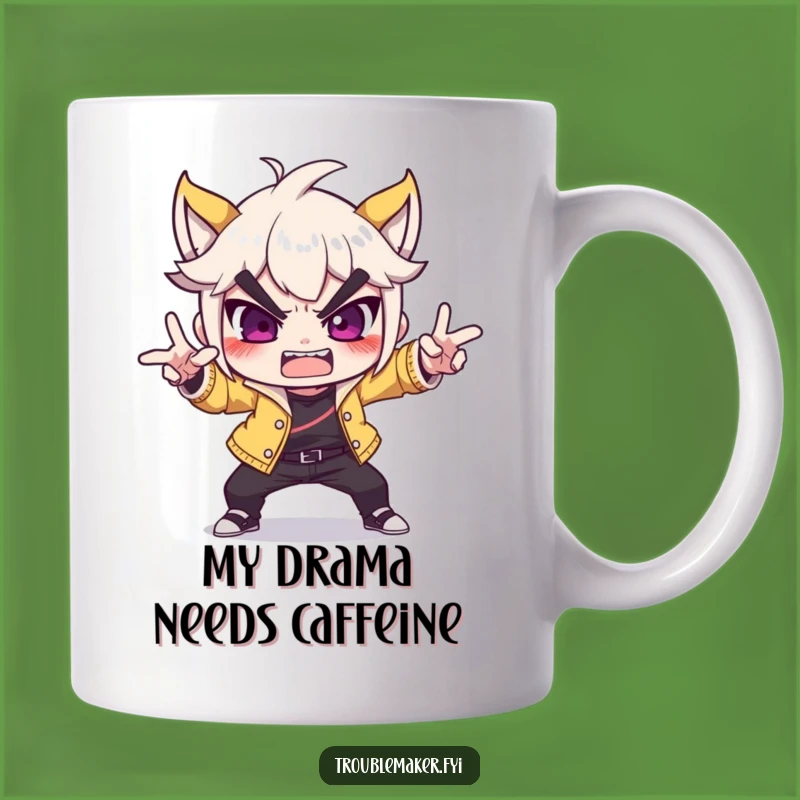 Funny Troublemaker Dramatic Pose Mug - Perfect Gift for Mischief Makers