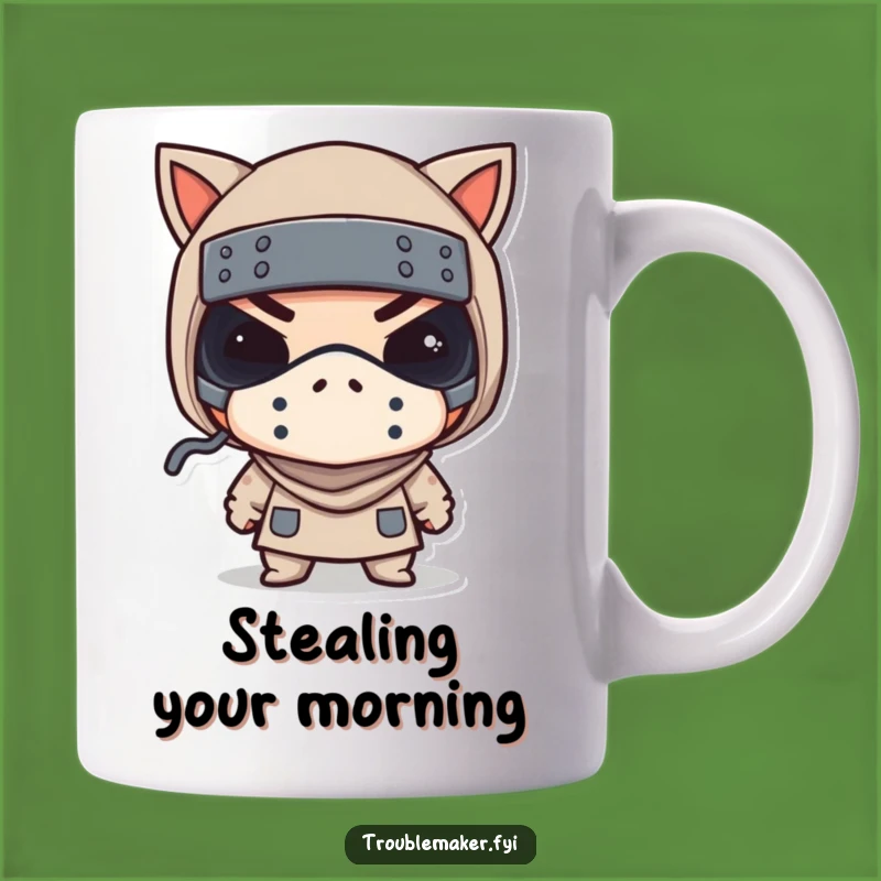 Funny Bandit Mask Wink Mug a Hilarious Gift for Cheeky Characters