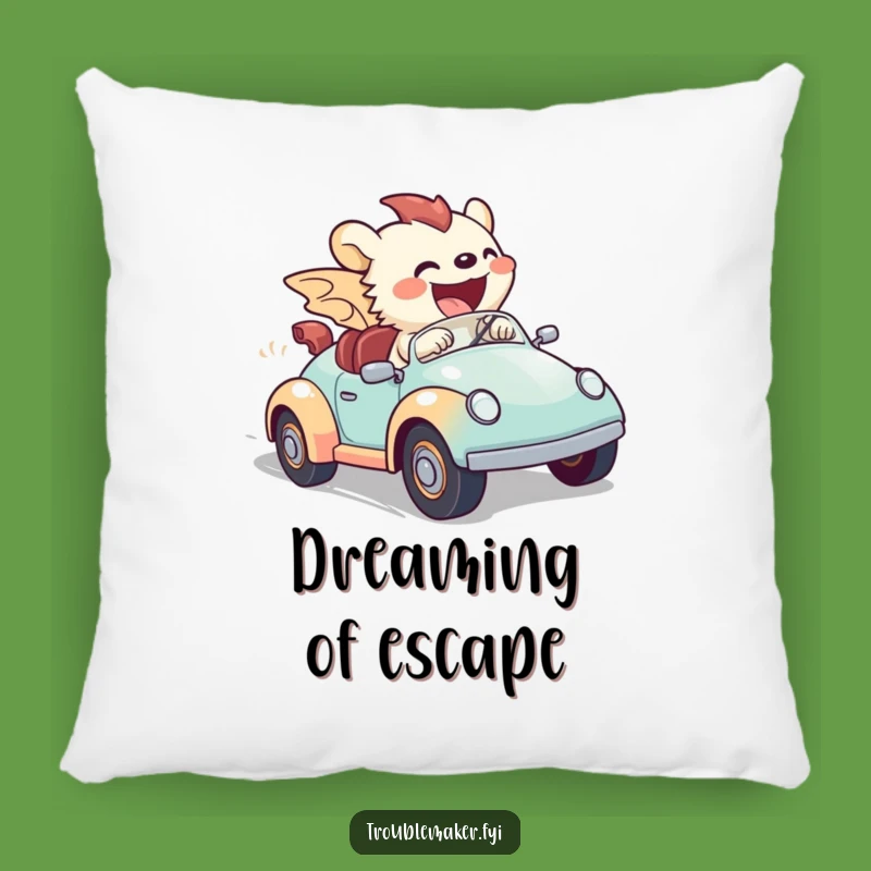 Funny Creature Toy Car Pillow - Cozy & Hilarious Comfort for Fast Dreamers