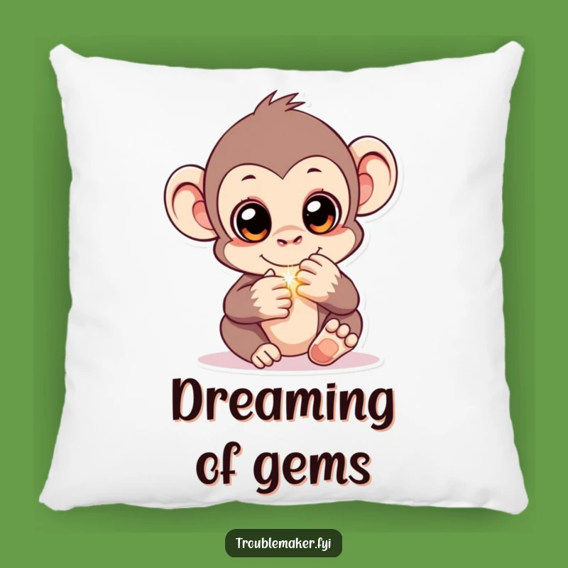 Funny Monkey Treasure Pillow - Snuggle Up with Hilarious Primate Secrets!