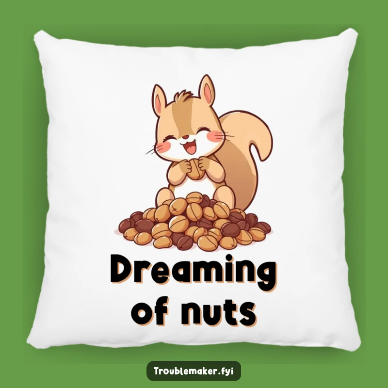 Funny Squirrel Pillow: Cozy Up with Your Stash, a Cute Funny Gift