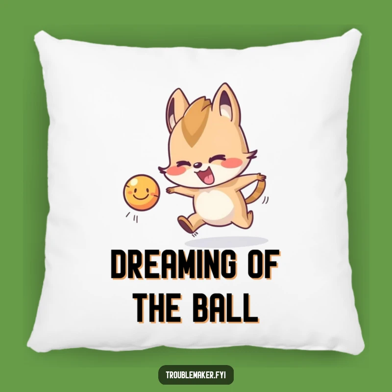 Funny Chasing Ball Troublemaker Pillow: Snuggle Up to Fun with this Animal Pillow Gift