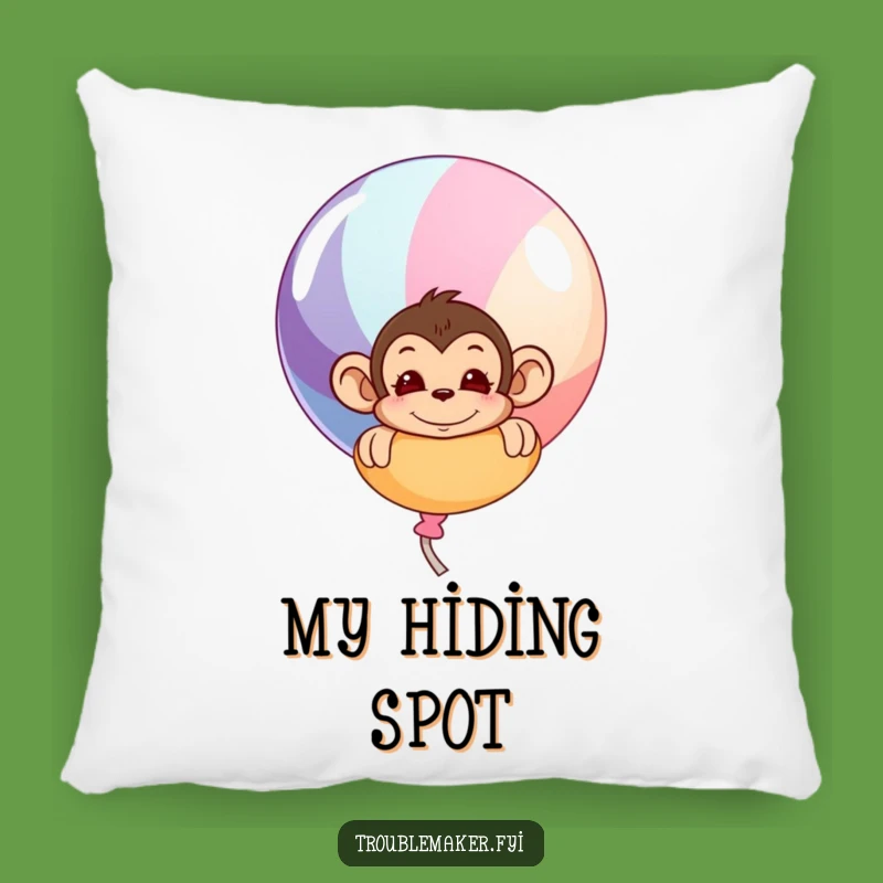 Funny Monkey Balloon Pillow - Cute & Comfy Accent for Cozy Humor
