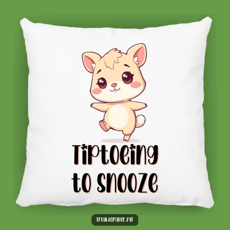 Funny Sneaky Animal Pillow - Cozy Tiptoe Mischief Accent