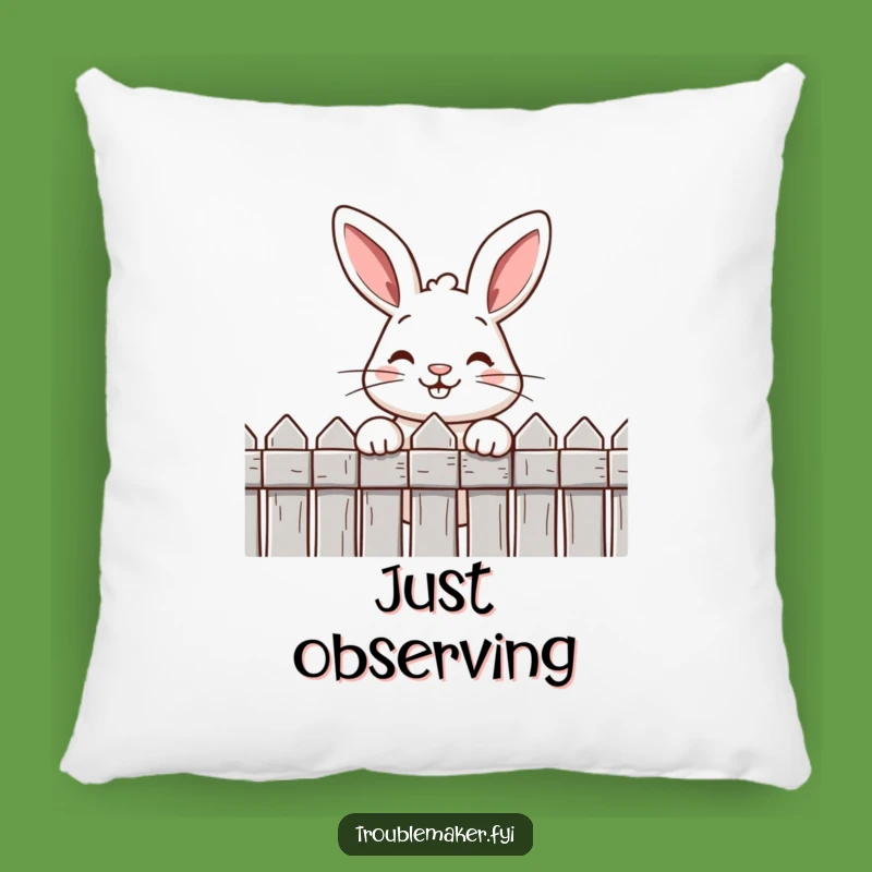 Funny Rabbit Pillow: Cheeky Grin, Cozy Comfort, Perfect Funny Gift Accent