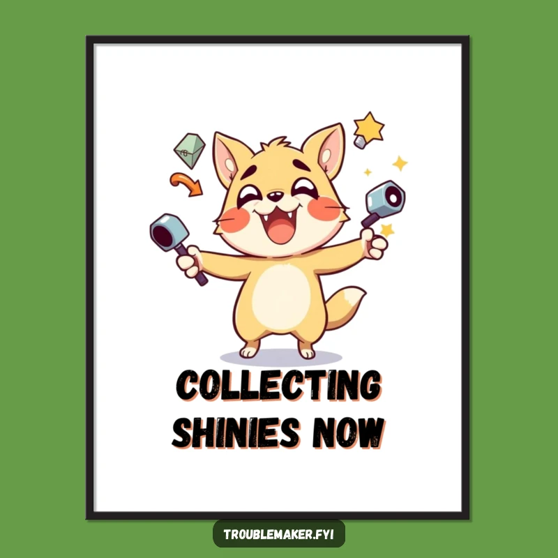 Funny Juggling Troublemaker Digital Art: Bring Spectacle Home with this Animal Print Gift