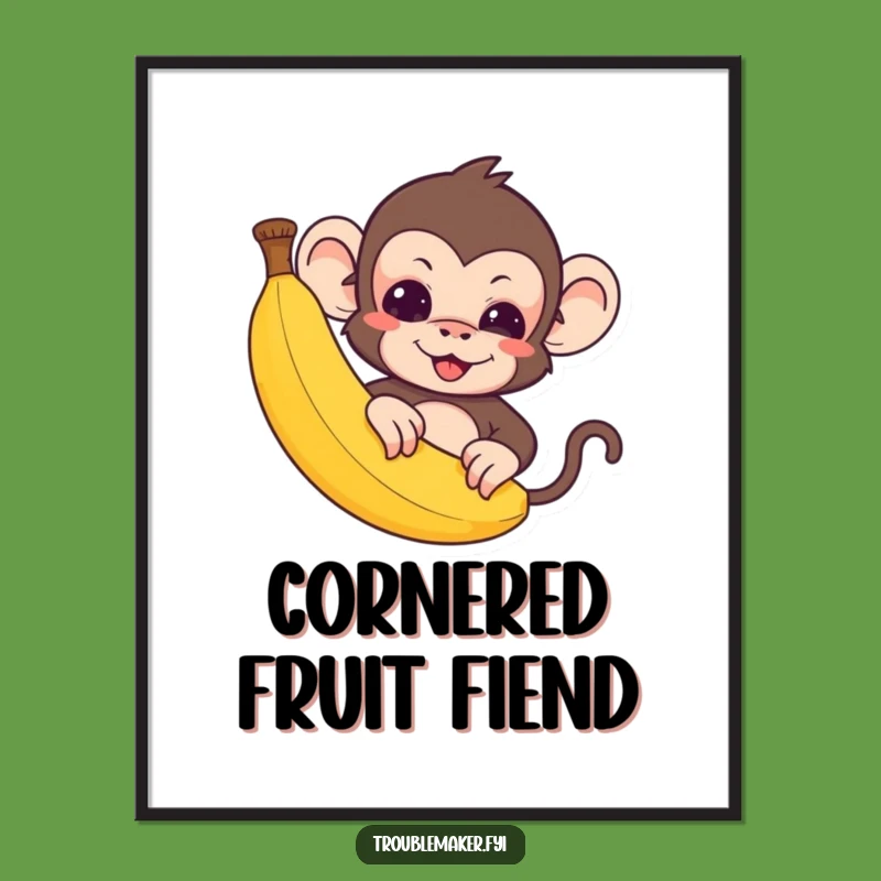 Funny Digital Art: Monkey Mischief - Instant Wall Art Funny Gift!