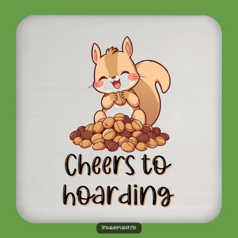 Funny Squirrel Coaster: Protect Surfaces with Abundance, a Cute Funny Gift