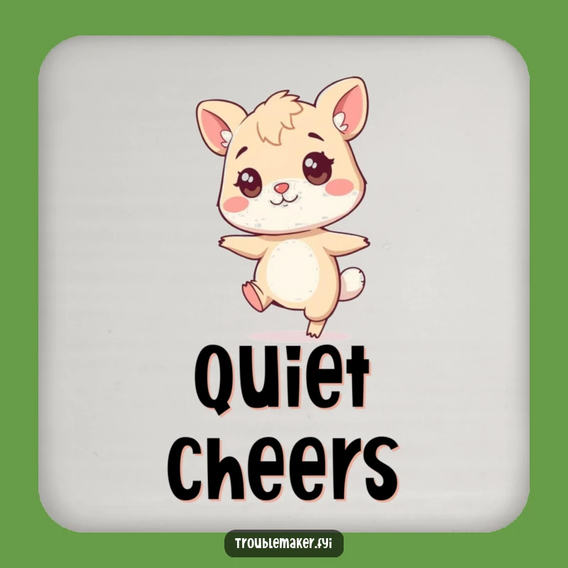 Funny Sneaky Animal Coaster - Tiptoe Mischief Decor