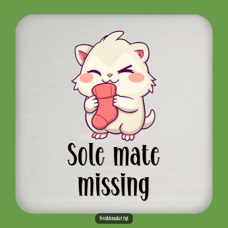 Funny Creature Sock Mystery Coaster - Hilarious Drink Protection for Sneaky Hosts