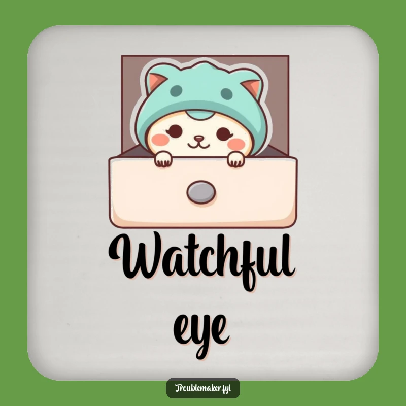 Funny Peeking Animal Coaster - Surprise Your Guests, Hilarious Troublemaker, Funny Gift