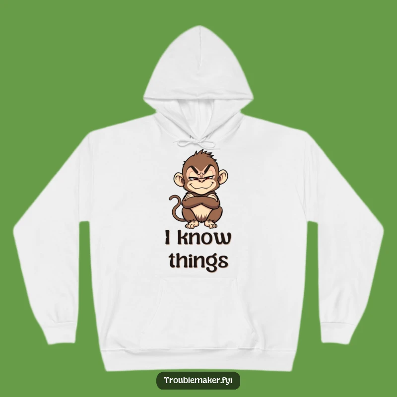 Cozy Funny Troublemaker Monkey Hoodie: Stay Warm and Mischievous in Style