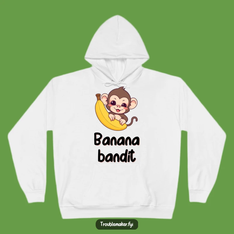Funny Monkey Hoodie: Troublemaker Peek - Cozy Funny Gift!