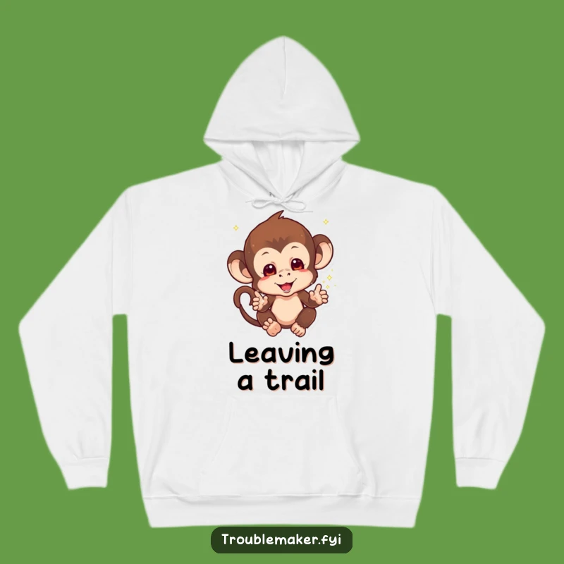 Funny Sparkle Monkey Hoodie: Cozy Magic Primate Apparel