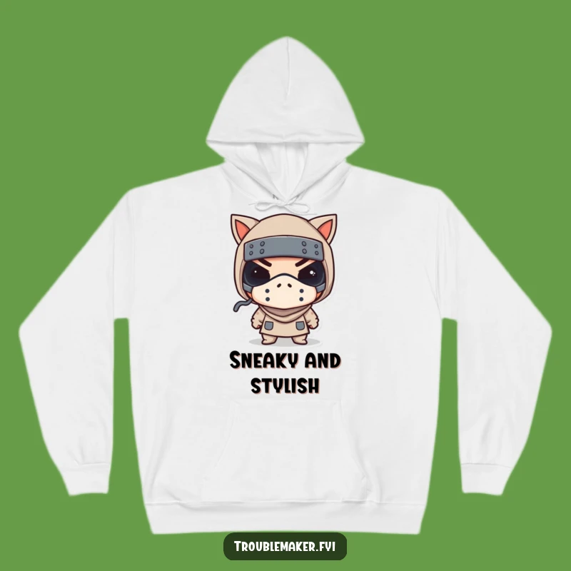 Funny Bandit Mask Wink Hoodie a Cozy Gift for Cheeky Characters