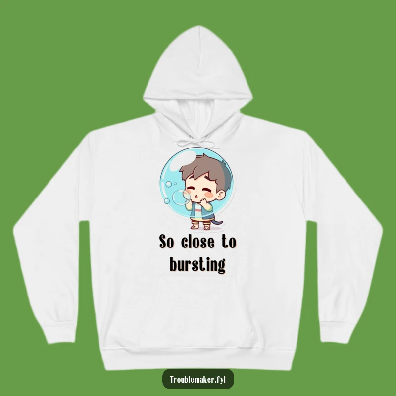 Funny Troublemaker Bubble Pop Hoodie: Cozy Chaos, Perfect Explosive Funny Gift