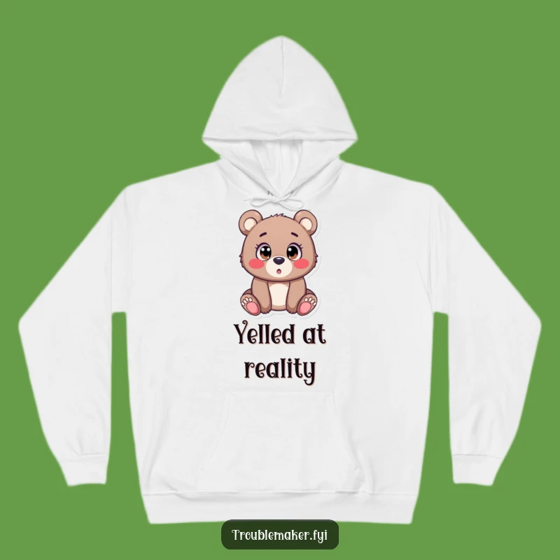 Funny Bear Cub Shocked Hoodie: Cozy Up with This Hilarious Surprise Design