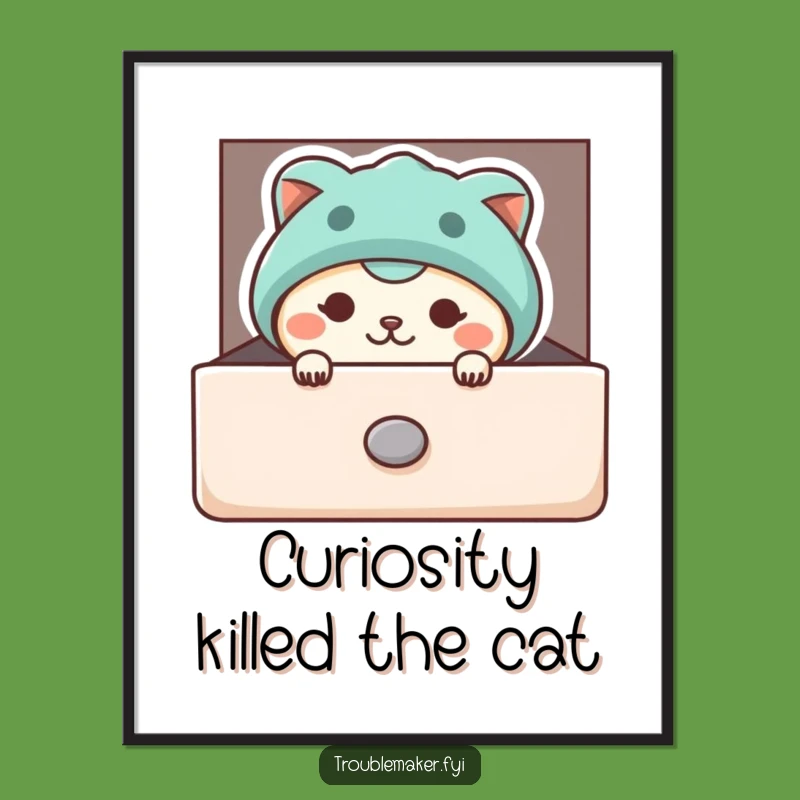 Free Printable Wall Art: Funny Peeking Animal, Hilarious Downloadable Art Gift!