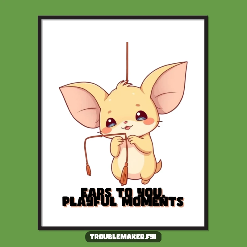 Free Printable Wall Art: Playful Ears String Art for a Cute Downloadable Gift