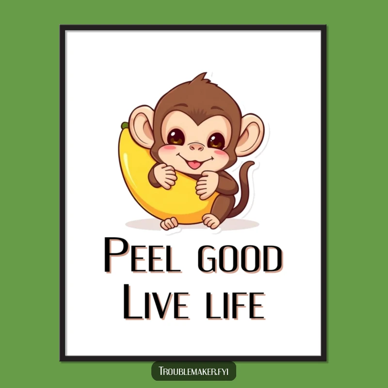 Funny Free Printable Wall Art: Mischievous Monkey, Quirky Downloadable Art