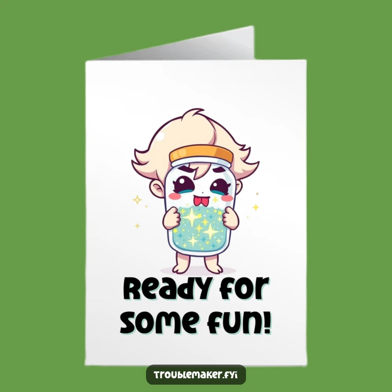 Mischief Maker Free Printable Birthday Card: Troublemaker Jar, Funny LOL Download