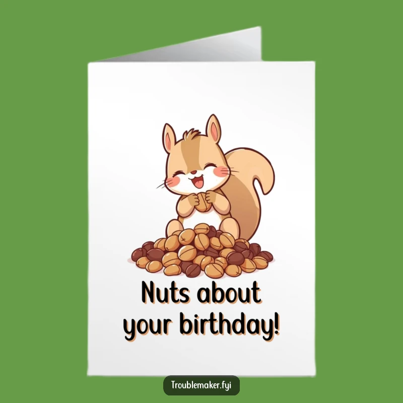 Funny Free Printable Birthday Card: Nutty Hoarder, Joyful Downloadable Gift