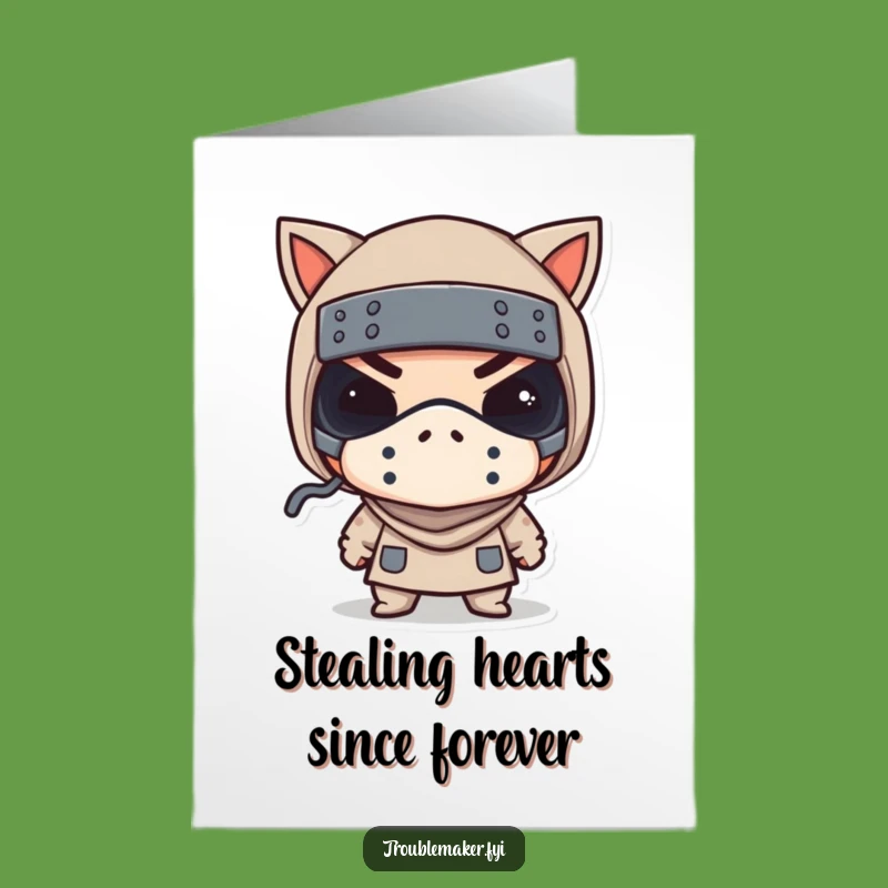 Free Printable Bday Card: Bandit's Wink, Humorous Downloadable Gift