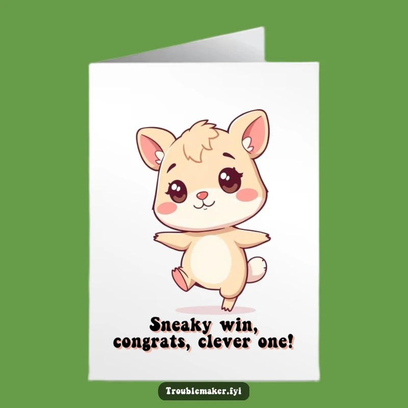 Free Printable Congrats Card: Sneaky Success Celebration!