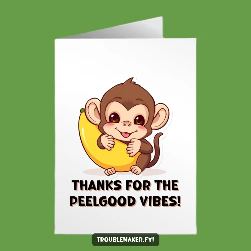 Free Printable Thank You Card: Monkey Mischief, Funny Downloadable Gift