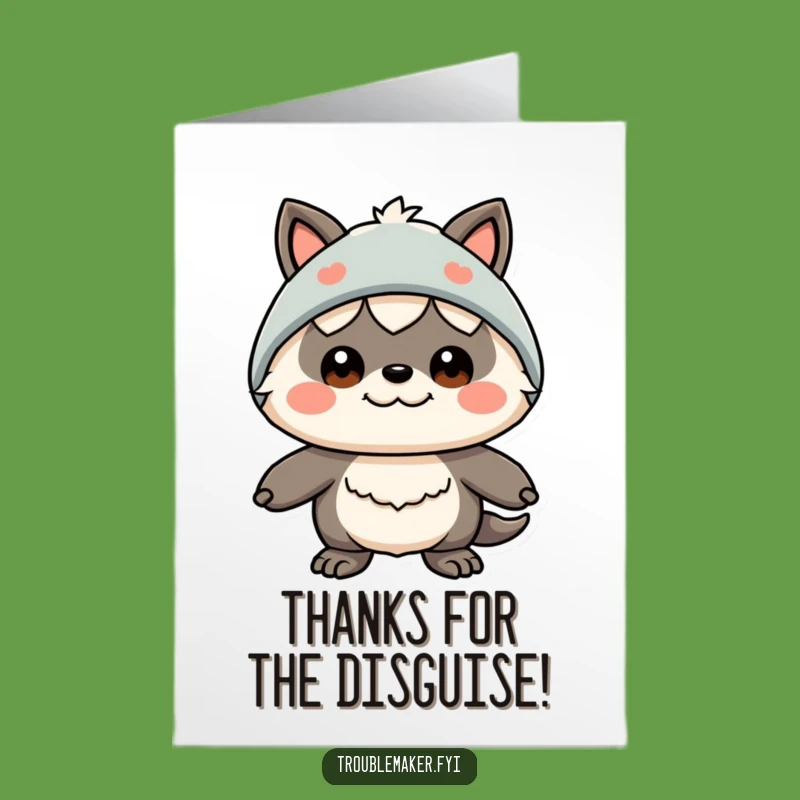 Hilarious Free Printable Thank You Card: Silly Disguise Creature - Downloadable Gratitude