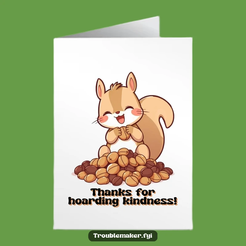 Free Printable Thank You Card: Nutty Thanks, Funny Downloadable Gift