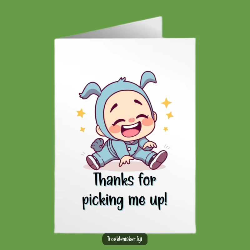 Free Printable Thank You Card: Troublemaker Trip Gratitude Humor