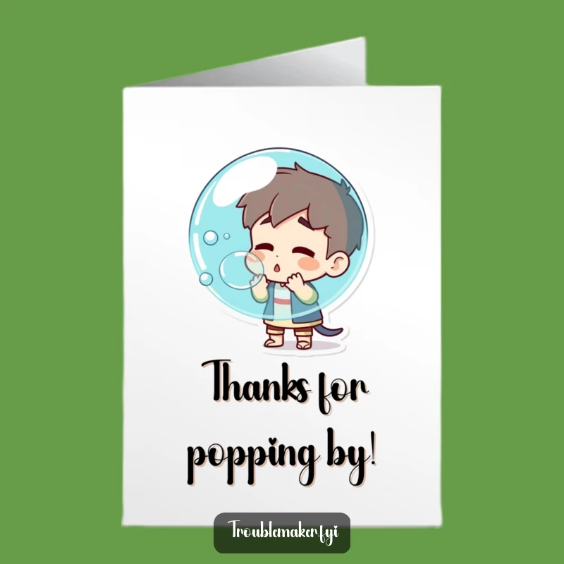 Free Printable Thank You Card: Troublemaker Bubble Pop Gratitude
