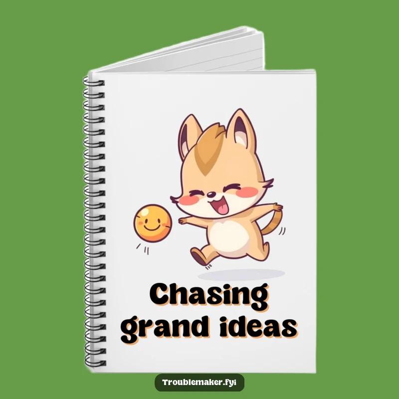 Funny Chasing Ball Troublemaker Notebook: Jot Down Playful Thoughts with this Animal Notebook Gift