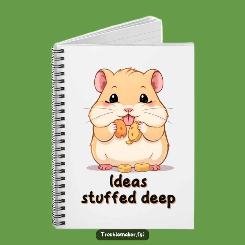 Funny Hamster Treat Stasher Notebook: Jot Down Ideas with Snack-Loving Flair