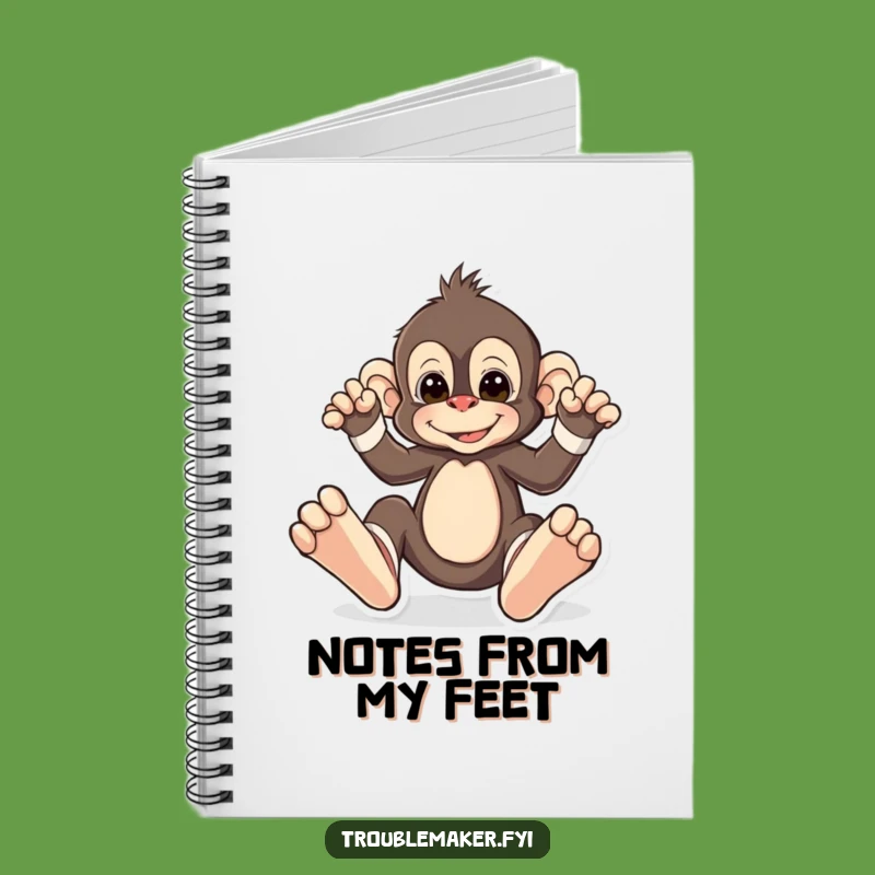Funny Monkey Odd Socks Notebook - Jot Down Ideas with Primate Playfulness!