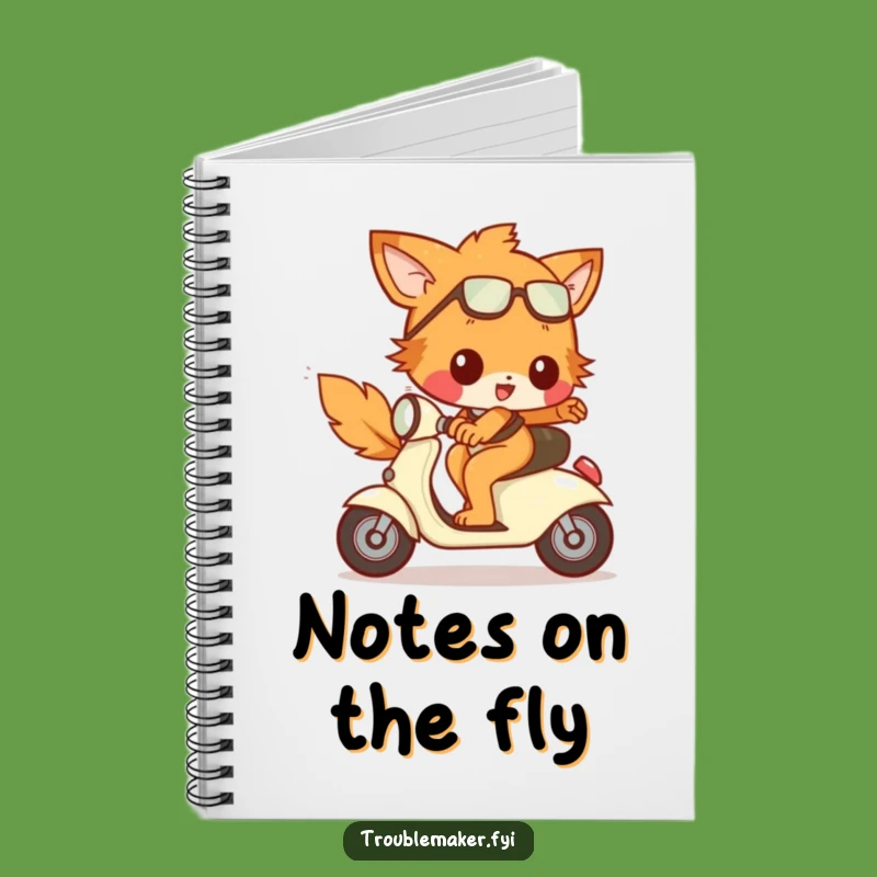 Funny Runaway Scooter Troublemaker Notebook: Jot Down Speedy Thoughts with this Animal Notebook Gift
