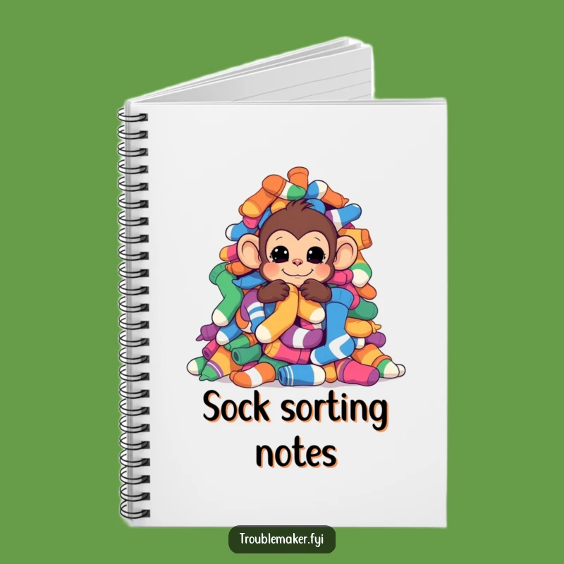 Funny Sock Hiding Monkey Notebook: Jot Down Your Secrets with This Character Journal